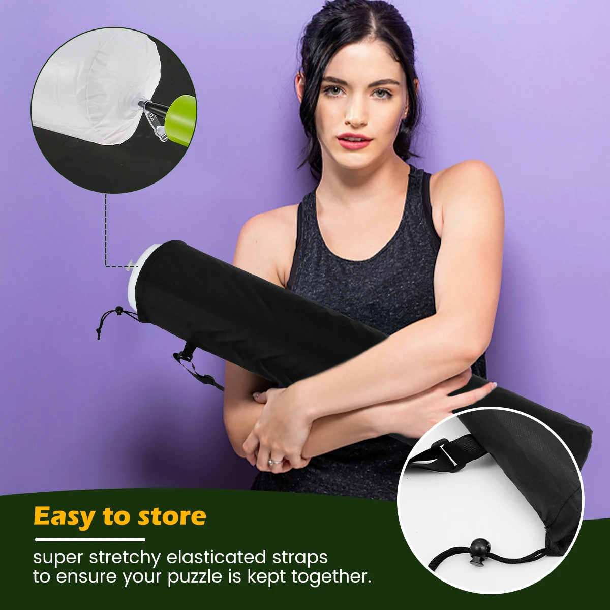 Puzzles Pad Jigsaw Roll Felt Mat Playmat Puzzles Blanket For Up To 2000Pcs Puzzle Accessories with Auxiliary Line Felt Saver