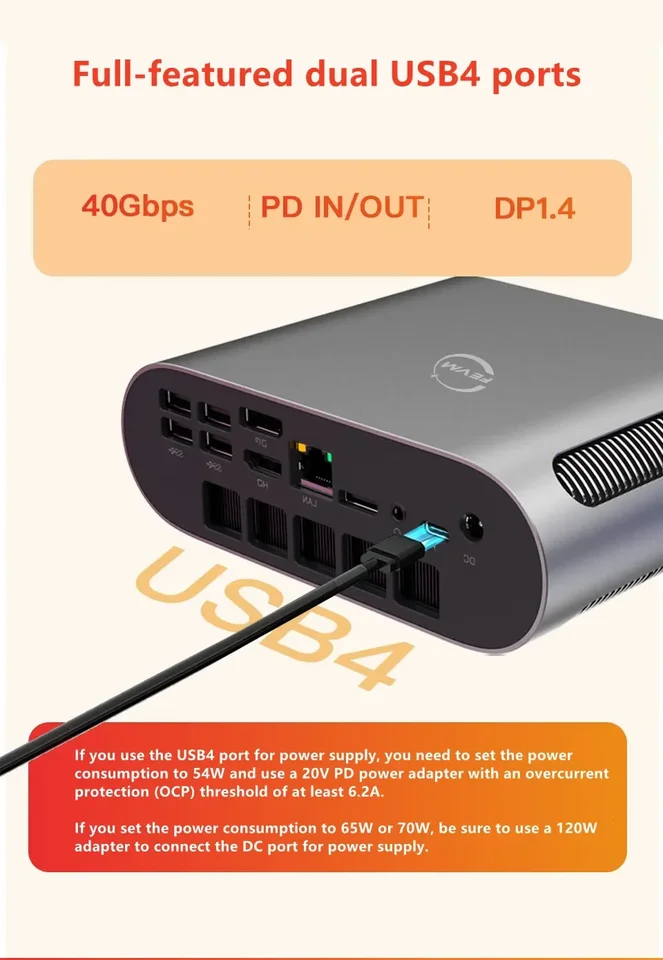 FEVM FA880 ミニPC AMD Ryzen 7 16GB 1TB FEVM FA880 Ryzen 7 8845HS MINI PC Win11 Pro Dual DDR5 5600Mhz