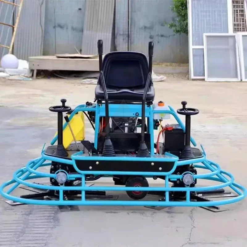 Concrete cement pulping machine comfortable operation type 80 concrete pavement double disc seat driving polisher