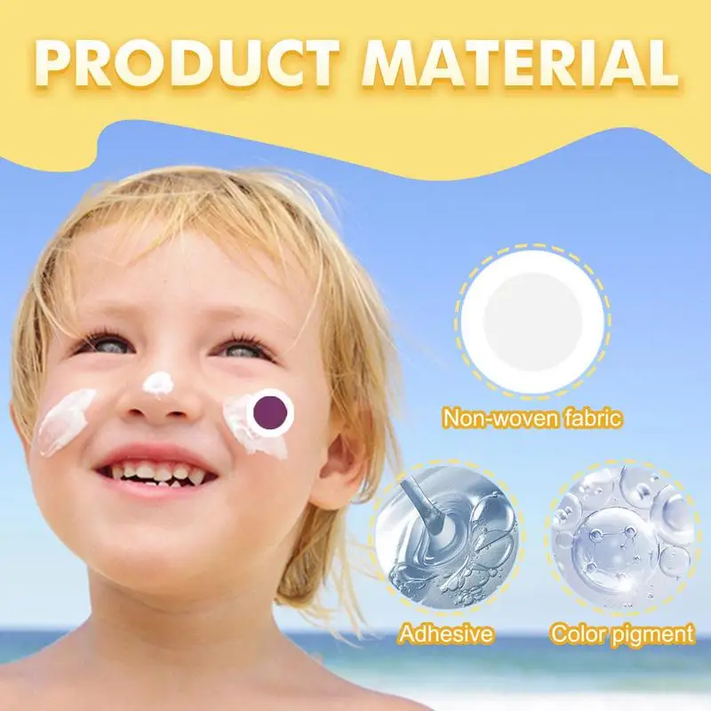 UV Sunscreen Sticker 120-count Sunscreen Dots UV Stickers Transparent Self-adhesive Detecting Sunny Patches For Women And Men