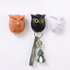 Owl Magnetic Key Hook Auto Blinking Cute Hooks No Punch Storage Hooks Kitchen Home Wall Decoration Hooks Funny Gift Room Decor 1