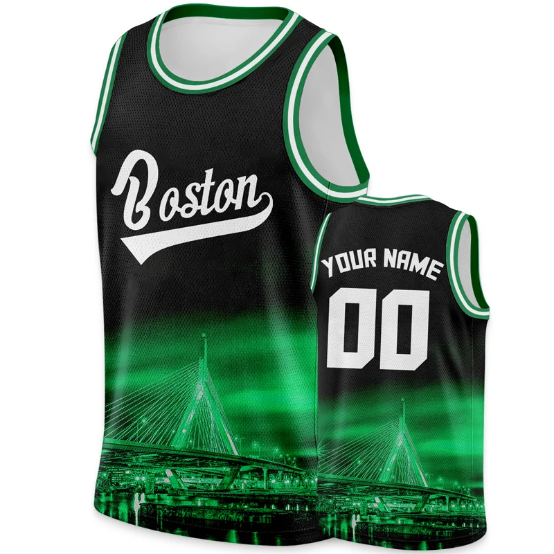 Green Boston Basketball Jersey Men Personalized Custom Team Blouses Basket  Top Shirt Milwaukee Sleeveless Tshirts Design - AliExpress