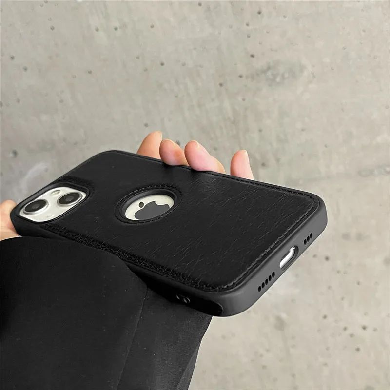 cool iphone 11 Pro Max cases Solid Color PU Leather Phone Case For iPhone 13 11 12 Pro Max XR XS Max X 7 8 Plus 12 Mini 11 13 Shockproof Slim Soft Back Cover iphone 11 Pro Max leather case
