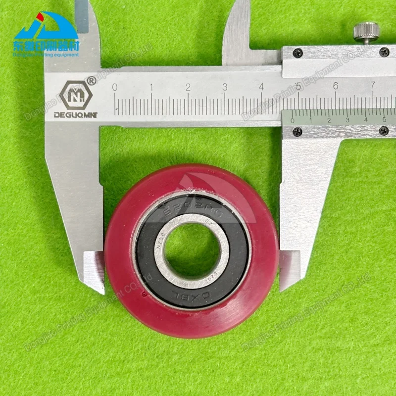 핫 세일 블랙 및 레드 고무 휠 48x15x15mm 코모리 오프셋 인쇄 기계 부품용 고무 롤러
