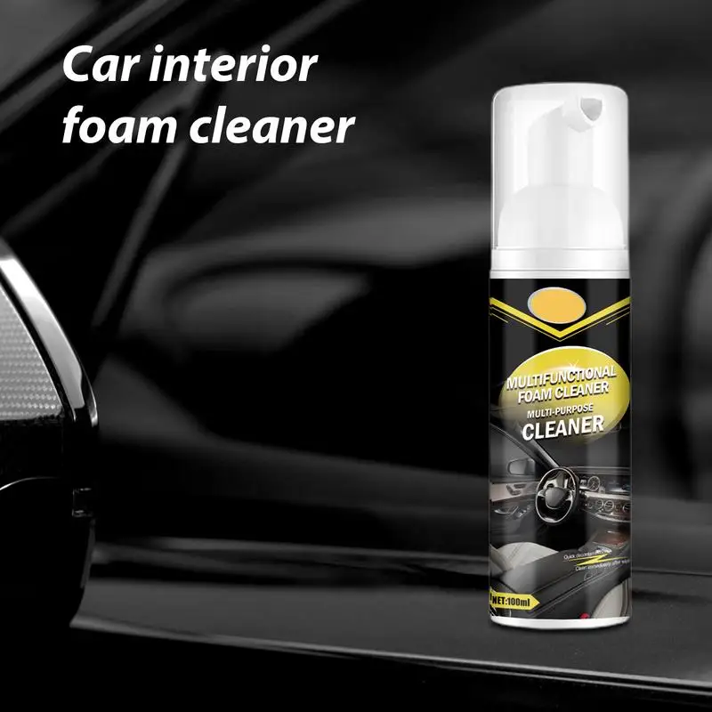 100ml Car Interior Cleaning Kit Waterproof UV-resistant Auto Parts Refurbish Agent Vehicles Refurbish Agent with Cleaning Cloth