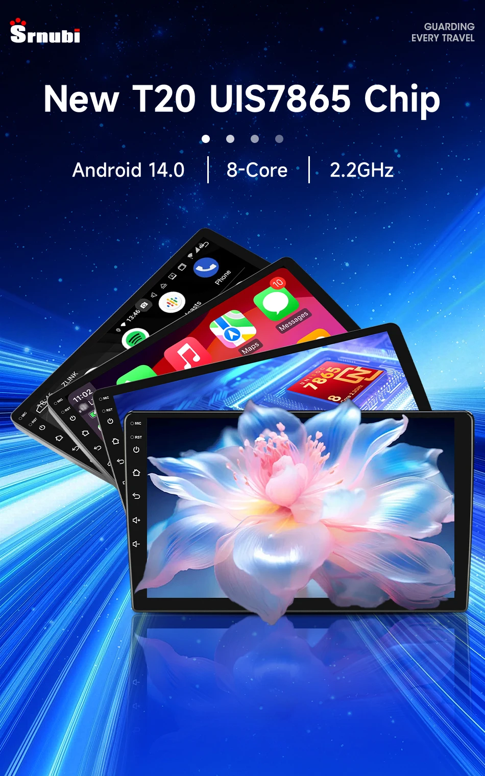 Srnubi CarPlay Android Auto Autoradio für Hyundai Tucson 2 LM Ix35 2009-2015 GPS Intelligente Systeme Stereo Neuester Chip UIS7865 – Detail 4