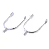 1 Pair Zinc Alloy Equestrian Spurs English Spurs Horse Riding Spurs 12*8*2cm - Gold & Silver 6