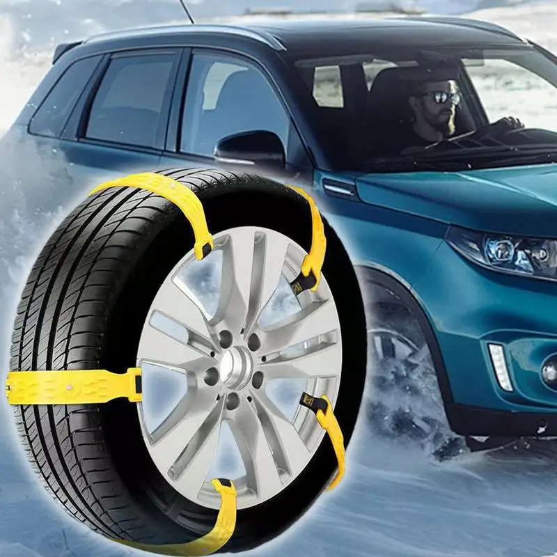 Car Snow Chains Anti Skid Snow Chains Car Winter Tire Wheels Chain Winter Outdoor Tire Emergency Anti-Skid Auto Accessories