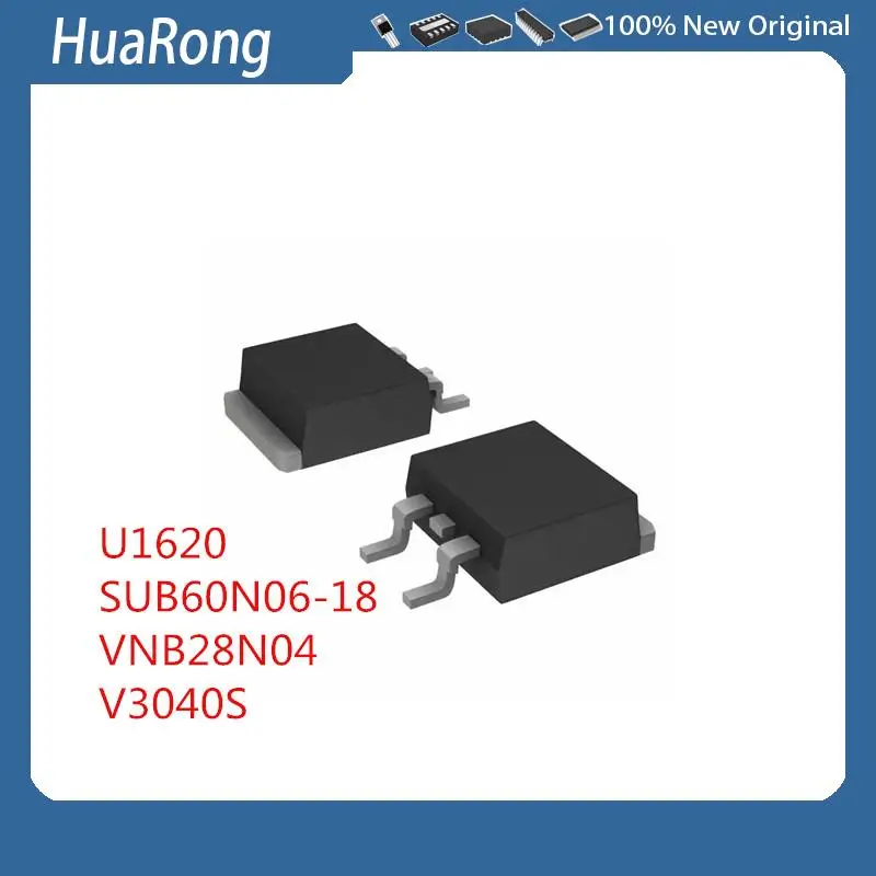 

10Pcs/Lot U1620 U1620G MUR1620G SUB60N06-18 VNB28N04 V3040S TO-263