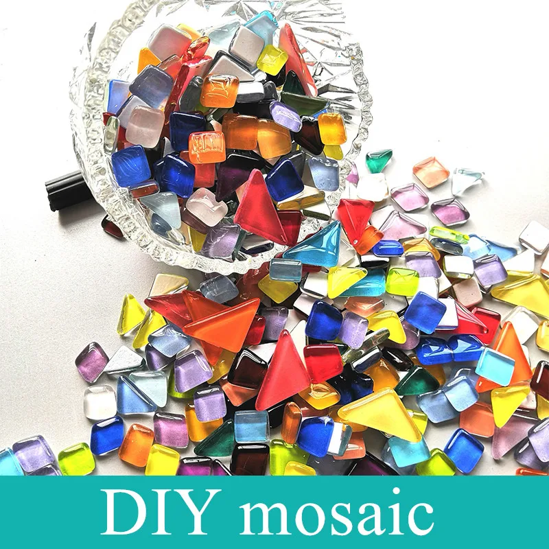 Glass Stone Mosaic Making Puzzle Glass Stone Mosaic Tiles 200g