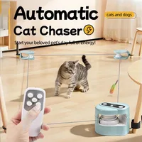 Cross-Border Hot-Selling Automatic Interactive Cat Toy Indoor Chasing Exercise Intelligence Stimulation Pet Manual Automatic Con 4