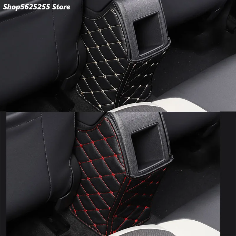 Auto Hinten Sitz Armlehne Box Anti-Kick Matte Für Volkswagen VW Polo Plus  MK4 2019 2020 2021 2022 Luft conditioner Outlet Protector - AliExpress