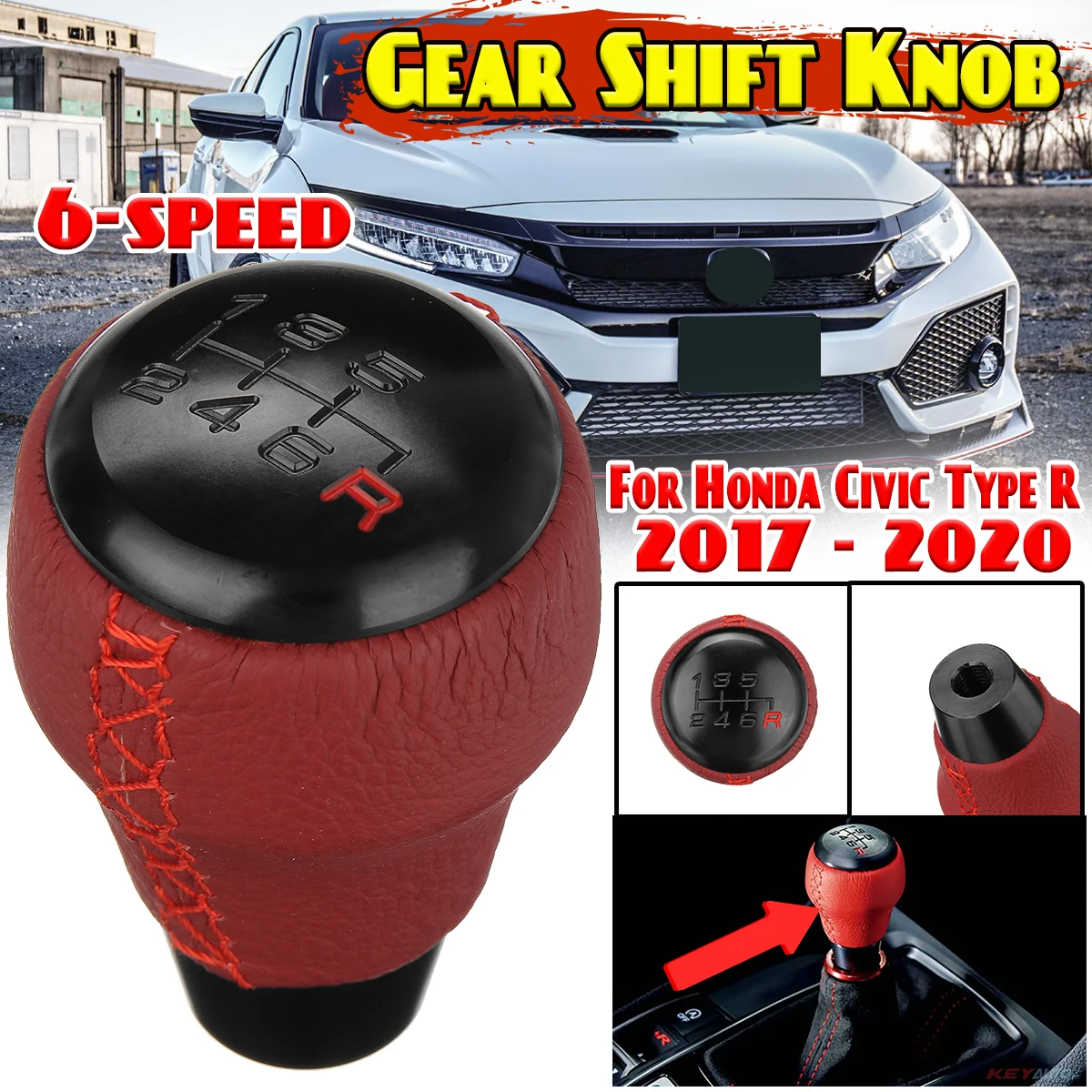 

Ручка рычага переключения передач 6-скоростная для Honda Civic Type R 08U92-TEA-110