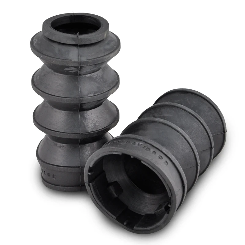 Rubber Front Fork Boots Shock For Harley Davidson Sportster Black XL883