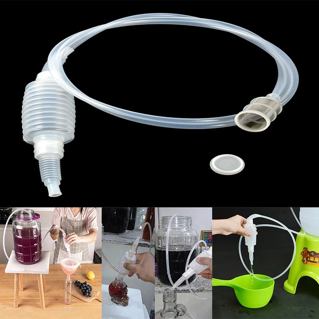 Kitchen Wine Distiller Filter Tube Plastic Brew Syphon Liquid