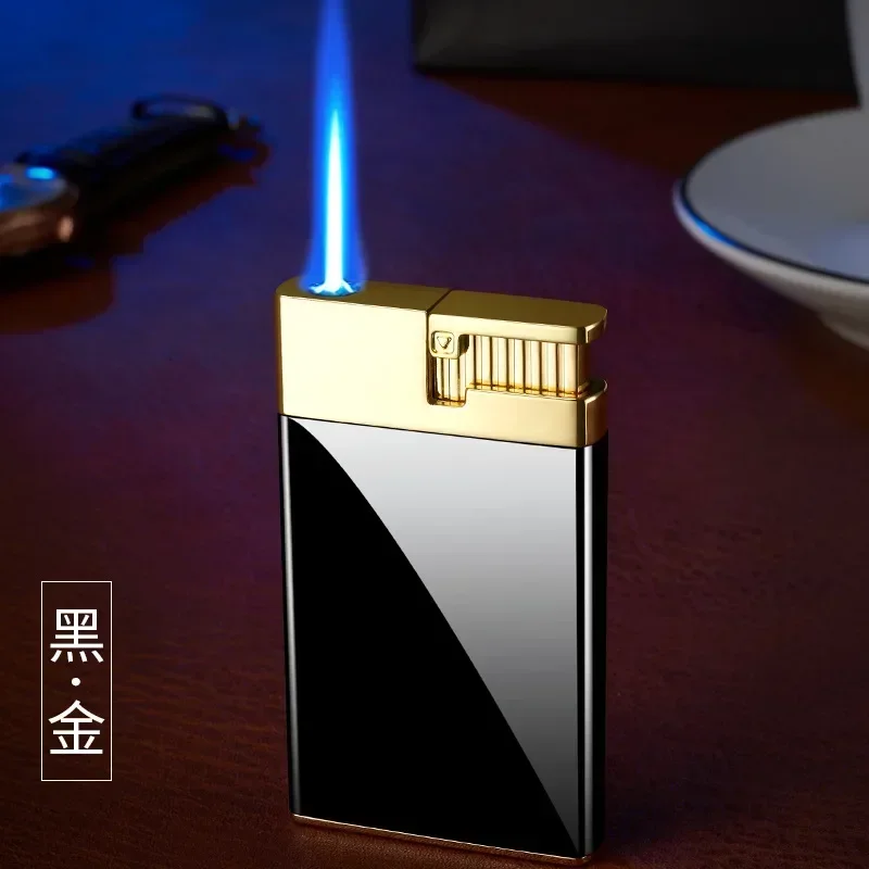 

Portable Thin Metal Butane Gas Windproof Lighter for Cigarette Accessories