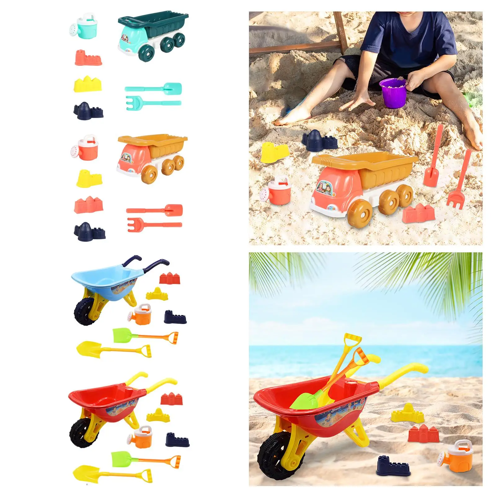 Sand Beach Toy Shovel Wheelbarrow Gardening Tool kids Gardening Tool Set for Seaside Outdoor Gardening Girls Boys