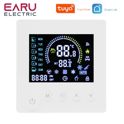 TUYA WiFi Thermostat Temperature Controller Water Electric Floor Heating TRV AC90V-240V 3A 16A Digital LCD Display Wall Mounted
