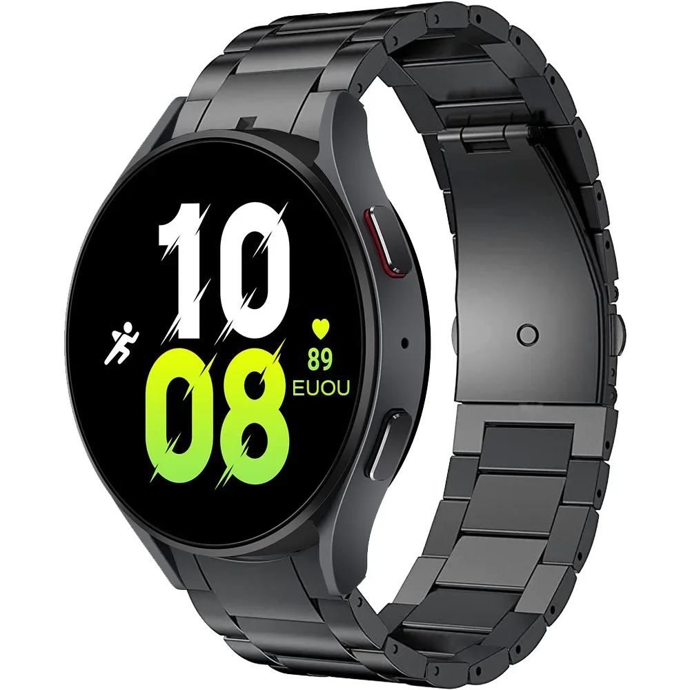Seamless Titanium Metal Watch Bracelet