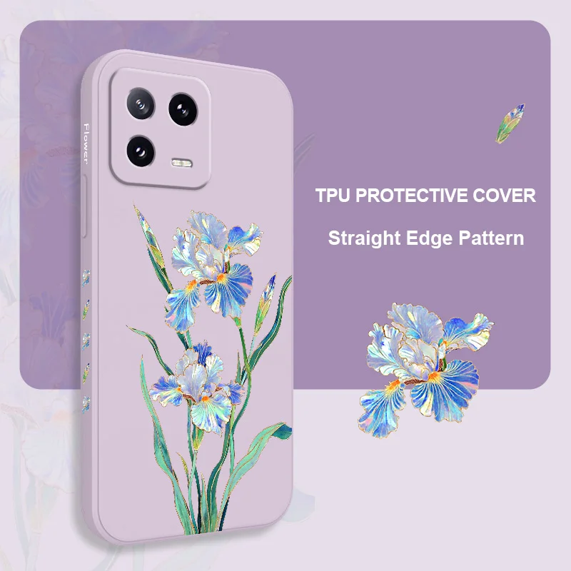 Messenger Flower Phone Case - Liquid Silicone Design