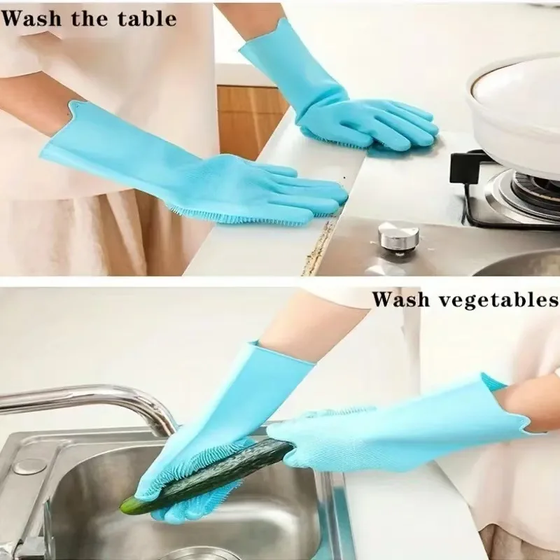 Pet Bathing Silicone Scrubber Glove – Waterproof Massage & Deshedding Mitt for Dogs & Cats