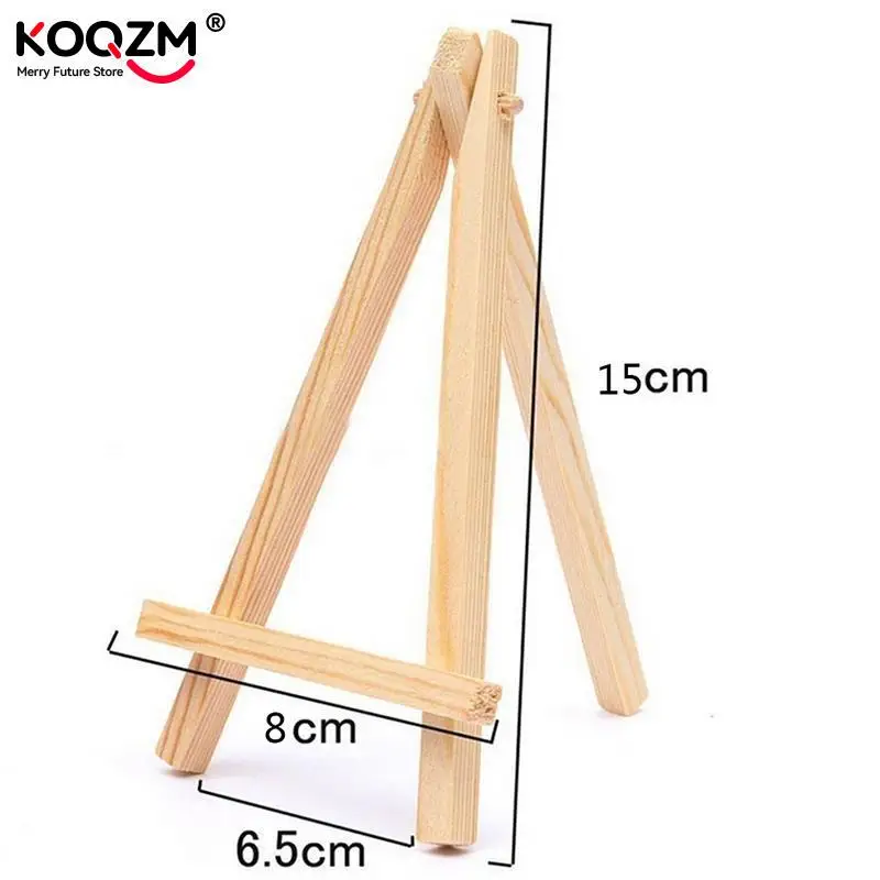 Sketch easel wooden easel 1Pcs 8*15cm Mini wood artist tripod painting easel For photo painting postcard display holder frame Desk decor