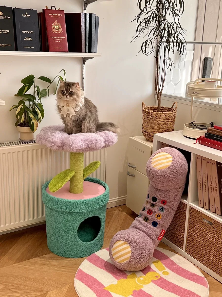 Flower Cat Tree Small Cat Scratch Post Cute Flower Cat Tree Cat