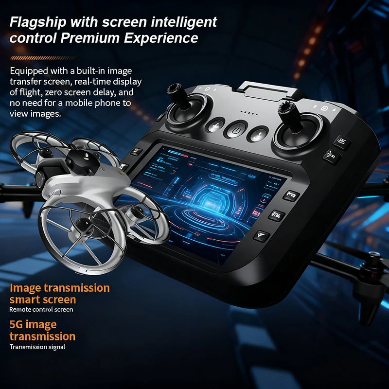 2025 New Z4 GT3 Drone Professional Mini 8K HD 4.3" Remote Control Headless Mode 360° Flip Quadcopter Mini aircraft Kid Toys Gift