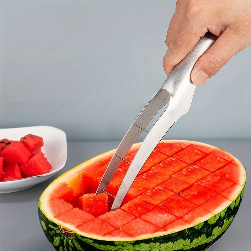 Stainless steel watermelon slicer suitable for fruit salads and melons kitchen tools easy slicing fruit slicer food slicer