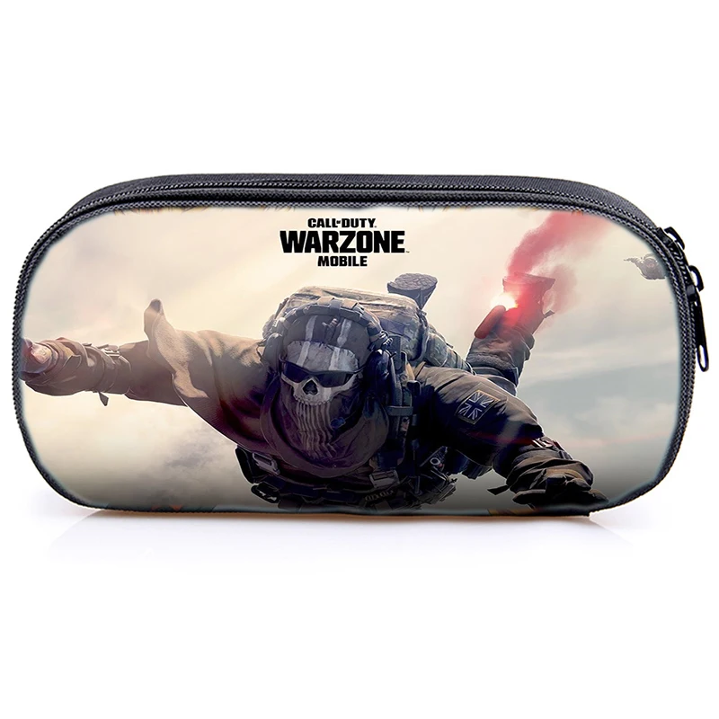Call Of Duty Warzone Print Pencil Case Makeup Box Waterproof Boys Girls Stazionaria Storage Bag Materiale Scolastico Astuccio Per Matite