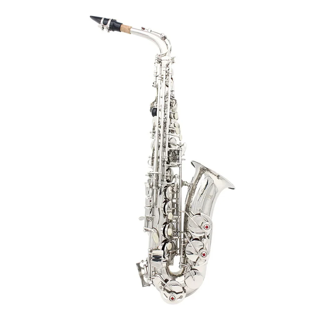 SLADE Eb Alto Saxophone White Shells Keys Brass Body Alto Sax Set Case Professional Saxophone Accessory Woodwind Instruments saxophone musical instrument