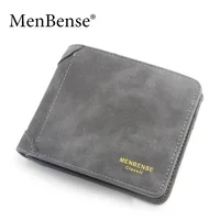 2023 Luxury Wallet New Men's Wallet Short Frosted Leather Wallet Retro Two Fold Vertical Wallet Youth Korean Multi-Card Wallet 2