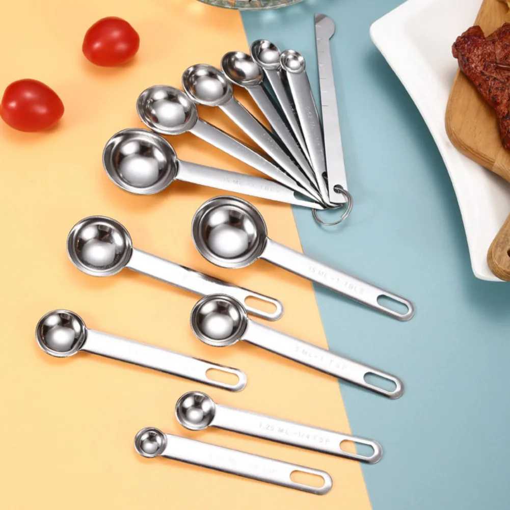 Stainless Steel Measuring Spoons Multipurpose Creative Baking Cooking Seasoning Measuring Spoons Kitchen Accessories 6/7pcs kitchen measuring spoons measuring spoon set