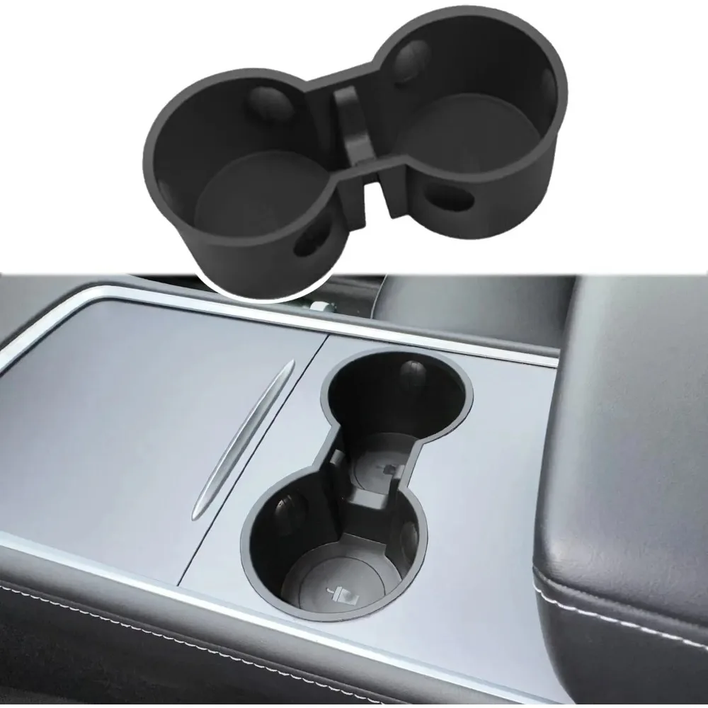 Mittel konsolen becher halter für Tesla Modell y 2013-2017 Modell rutsch fester auslaufs icherer Silikon-Organizer-Untersetzer halter