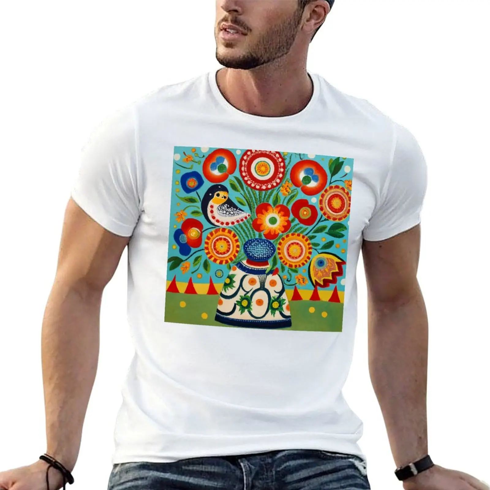 

polish folk art T-shirt graphics shirts graphic tees Men's t-shirts