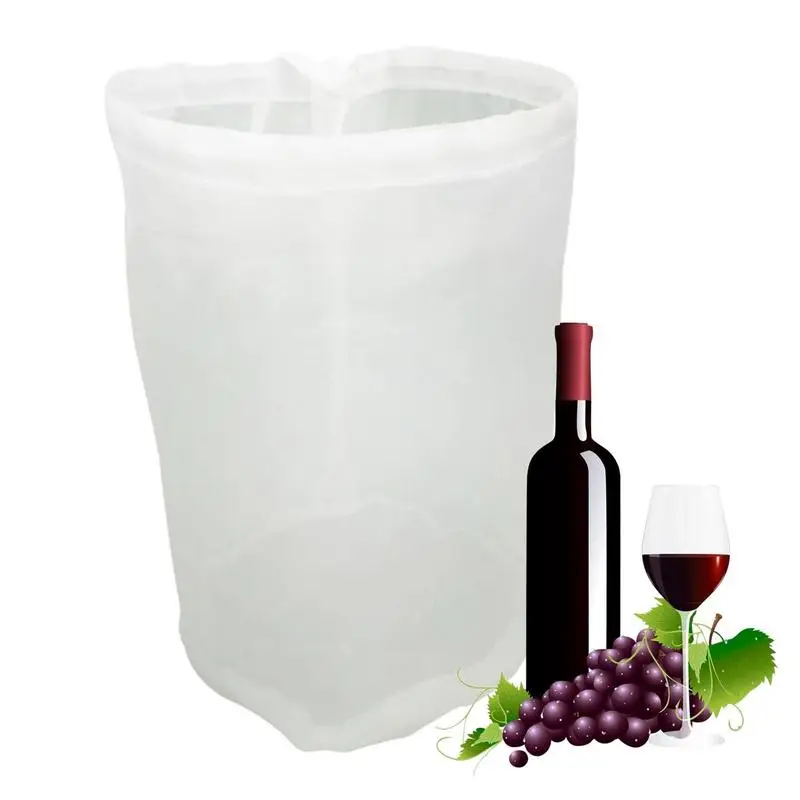 Beer Brewing Filter Bag Nylon Net Filter Bag Reusable 8 Sizes For Long Time Use