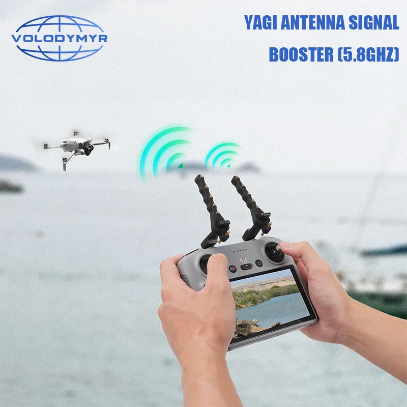 Antenne Yagi 5.8GHz pour DJI Mavic 2/RC Pro/Mini/Phantom 4 Pro - Lot de 2