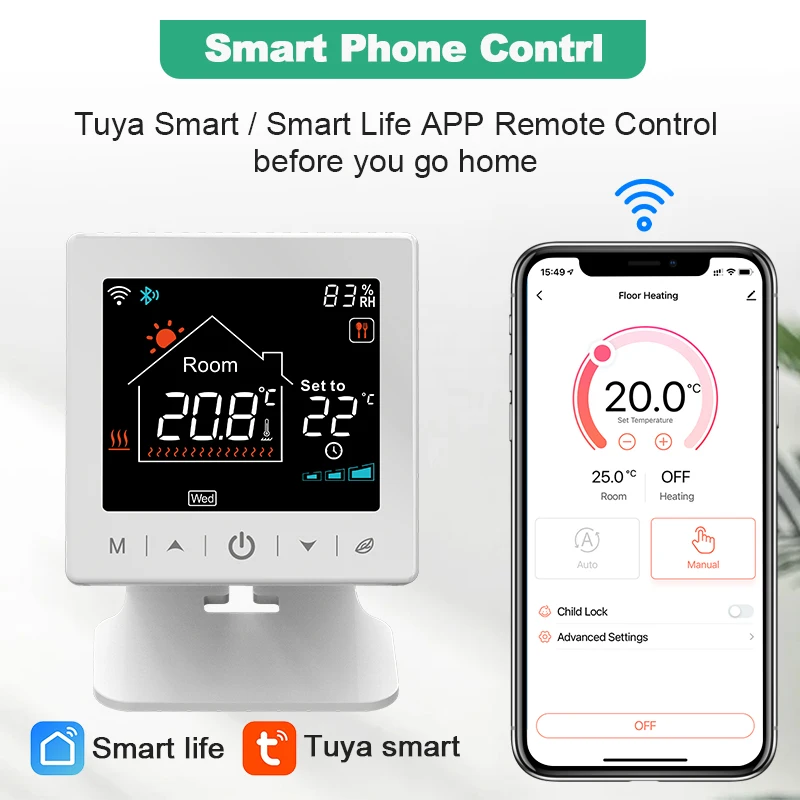 tuya wifi caldeira termostato wireless combo bateria aquecimento 02