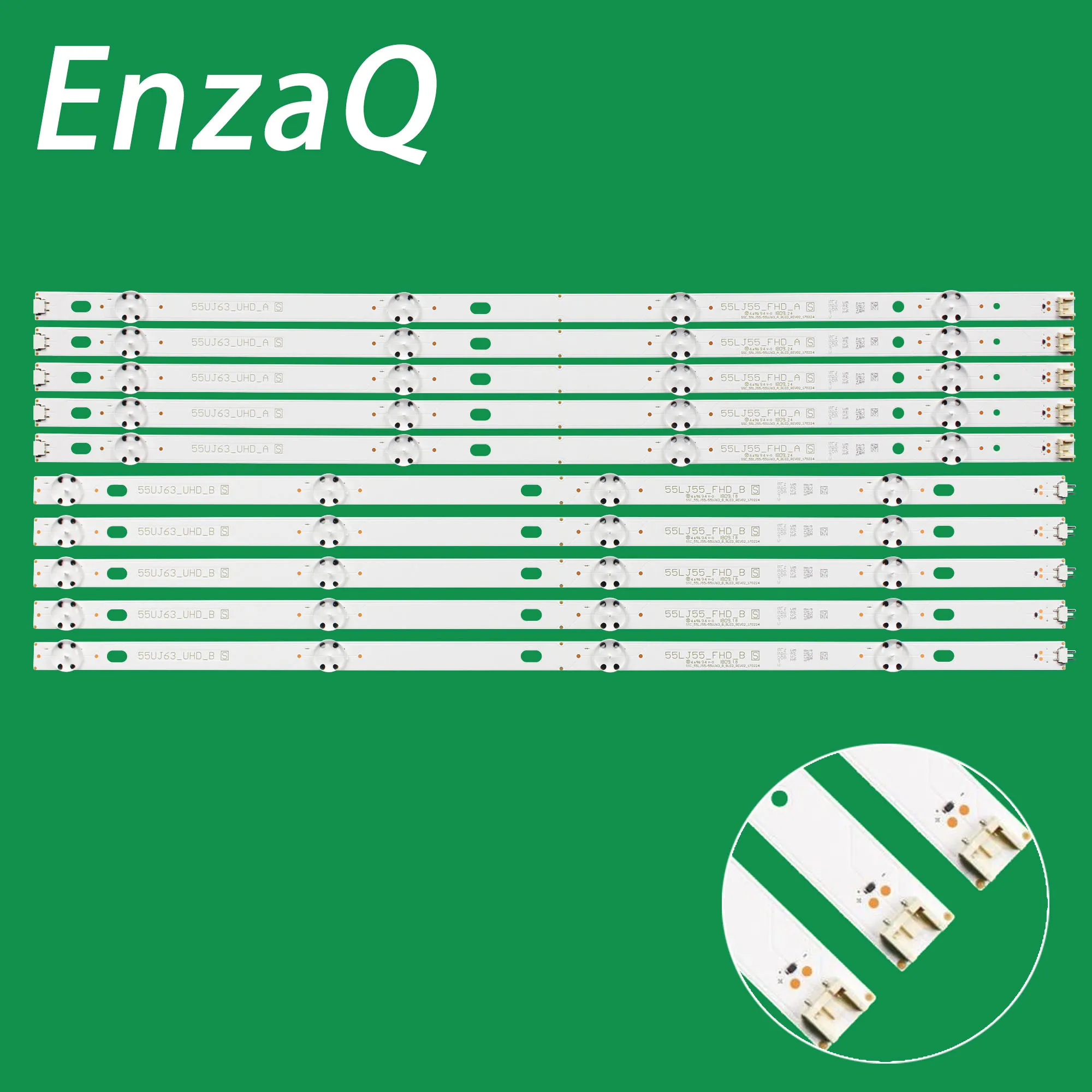 LED Backlight for 55UJ634T 55UJ634V 55UJ6350 55UJ6560 55UJ670V ...