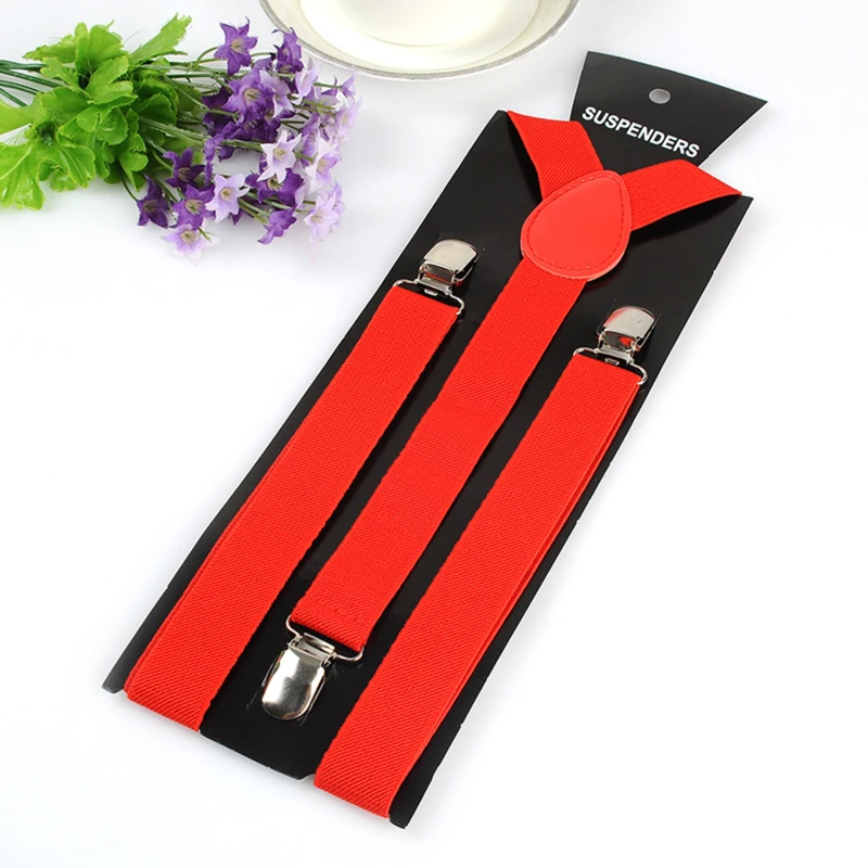 Elegant Elastic Leather Suspenders - Adjustable Straps