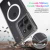 Case For Moto G75 Magsafe Magnetic TPU Acrylic Transparent All-wrap Scratch Proof Cover For Motorola G75 Shockproof Bumper 6