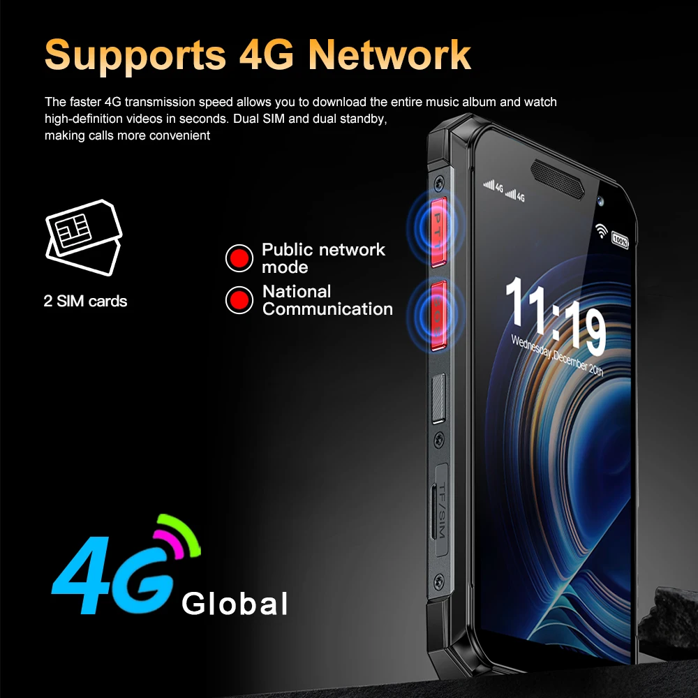 SERVO KING7000 Waterproof Mini Smartphone 4G LTE Android11.0 Dual SIM Standby Walkie-Talkie OTG 3.5"Small Smart Phone NFC Unlock