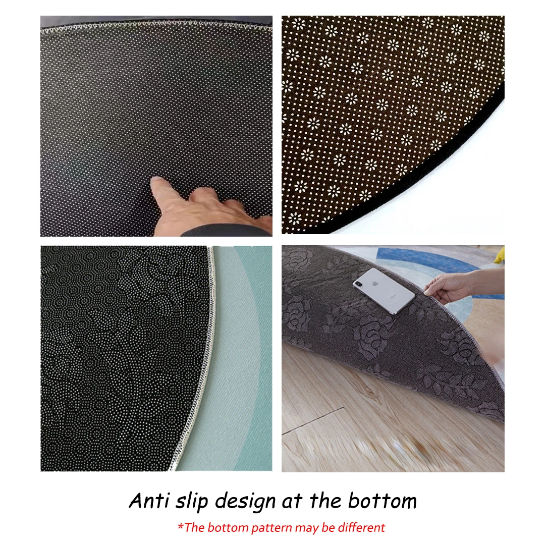 Modern Light Luxury Carpets Flower 3D Rug for Bedroom Large Floor Mat Living Room Sofa Non-slip Carpet Washable Lounge Study Rug 5