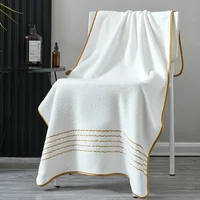 Ensemble de 3 serviettes de bain en corail ultra-douces, séchage rapide, serviettes de spa de luxe, grandes serviettes de bain, légères, très absorbantes 2
