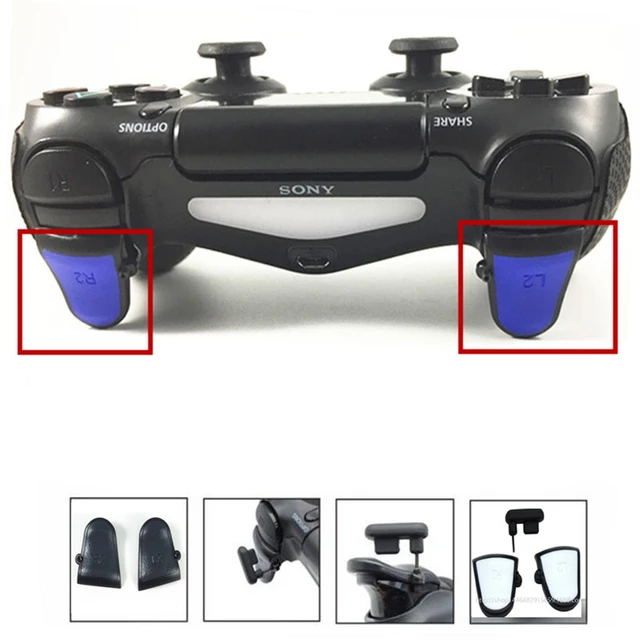 Playstation PS4 Dualshock 4 PS4 Slim Pro 3 in 1 L2 Adjustable Trigger Extenders