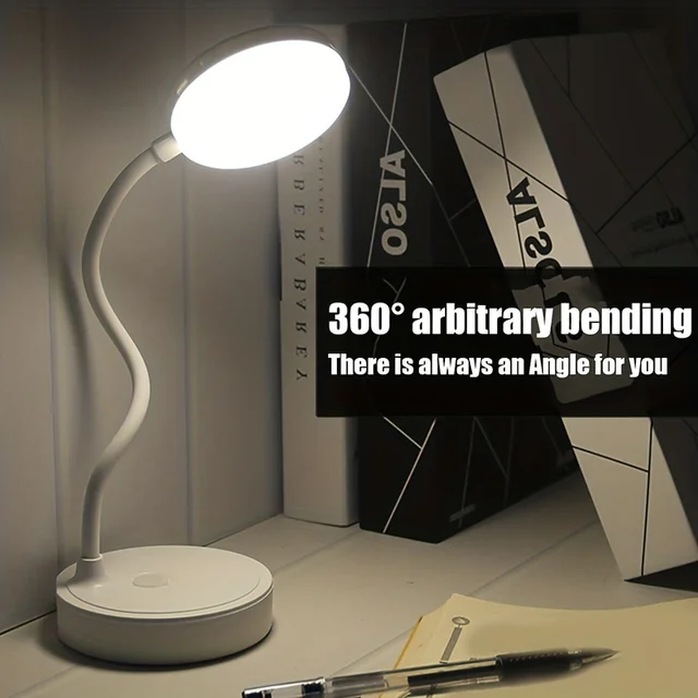 Table Lamp USB Rechargeable Desk Lamp Bed Reading Book Night Light LED Eye Protection Light Foldable for Study Office Work Lamp 2