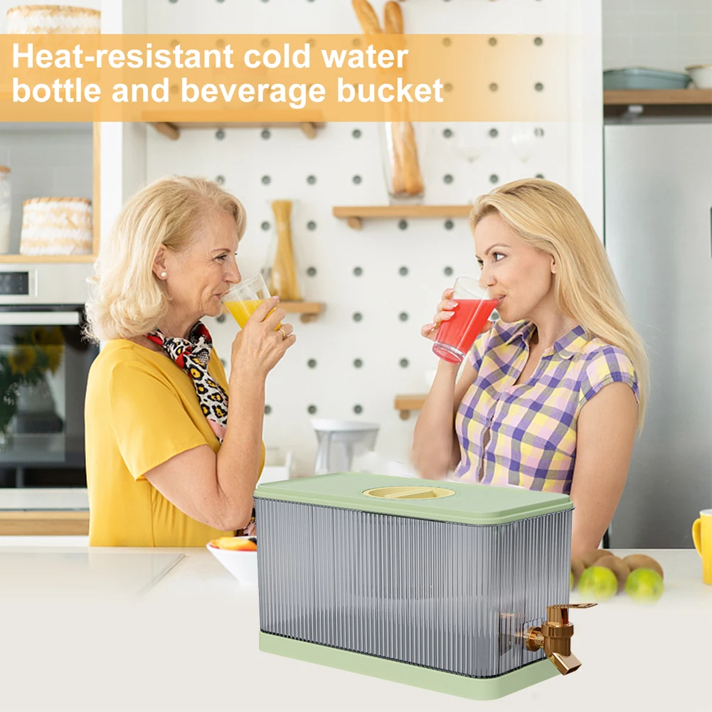 1.2 Gallon Cold Water Pitcher with Lid Beverage Water Dispenser Refrigerator Iced Juice Lemonade Dispenser for Party Bar Wedding