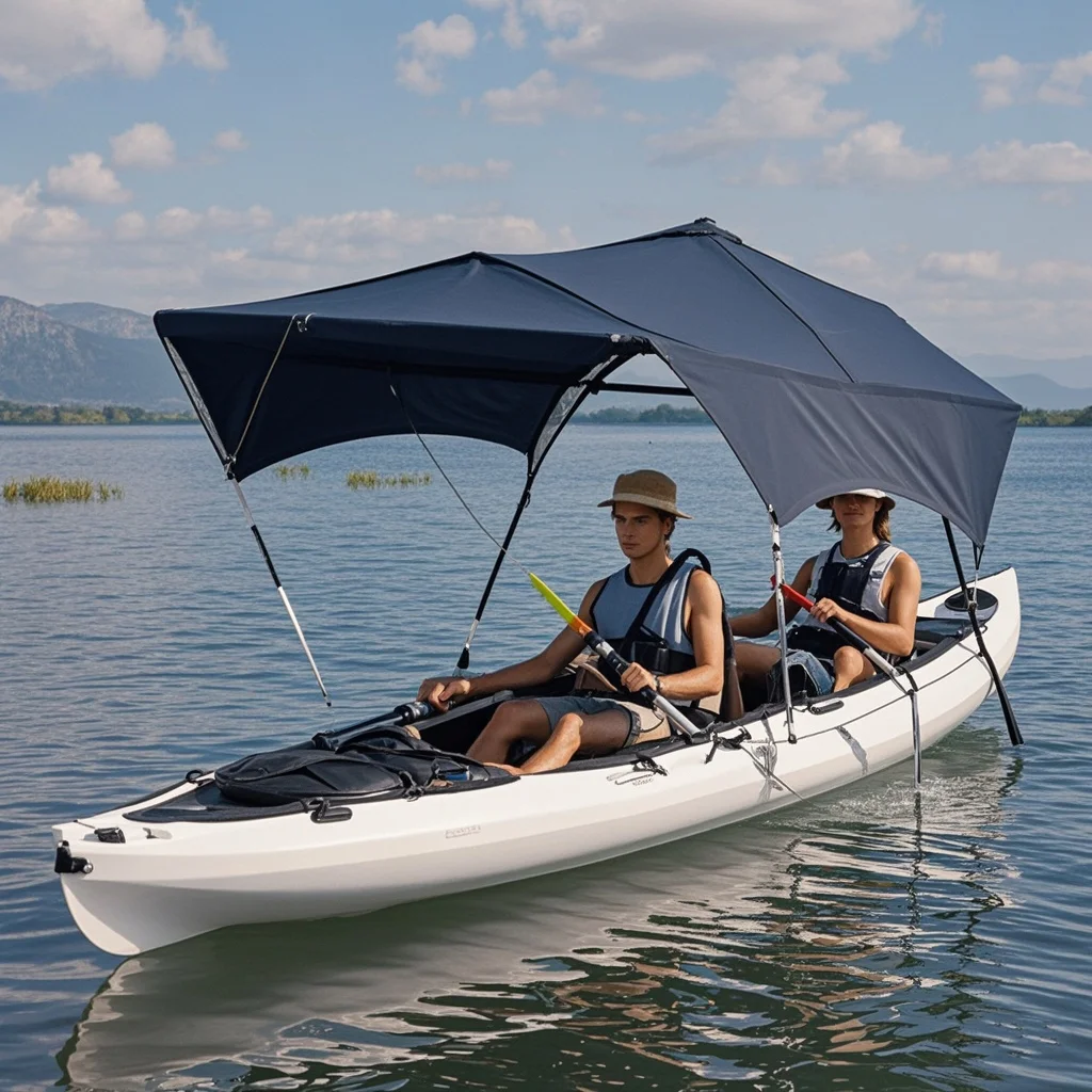 UV Sun Protection Inflatable Boat Tent Waterproof Awning Shelter for Canoe Kayak Sunshade From The Rain
