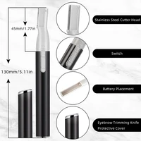Electric Eyebrow Trimmer Mini Shaver Hair Remover Facial Shaver Hair Remover Facial And Neck Blur Lips Body Arms And Legs 2
