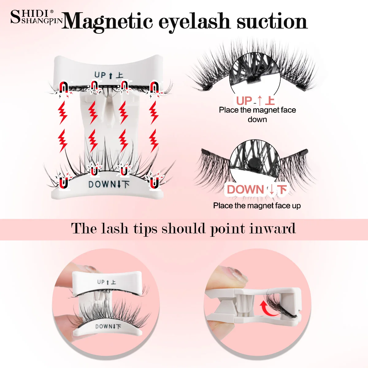 Magnetic False Eyelashes 3D Makeup Extension Tool Set